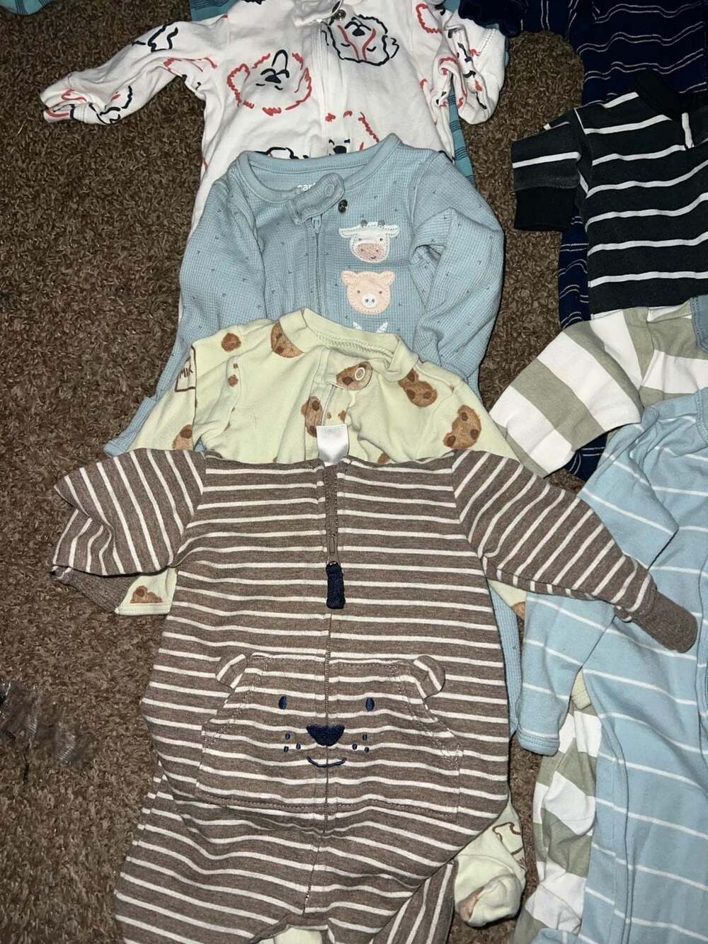 9 Carter's 1 Gerber Baby Boy Sleep Sack Bundle 3 Months